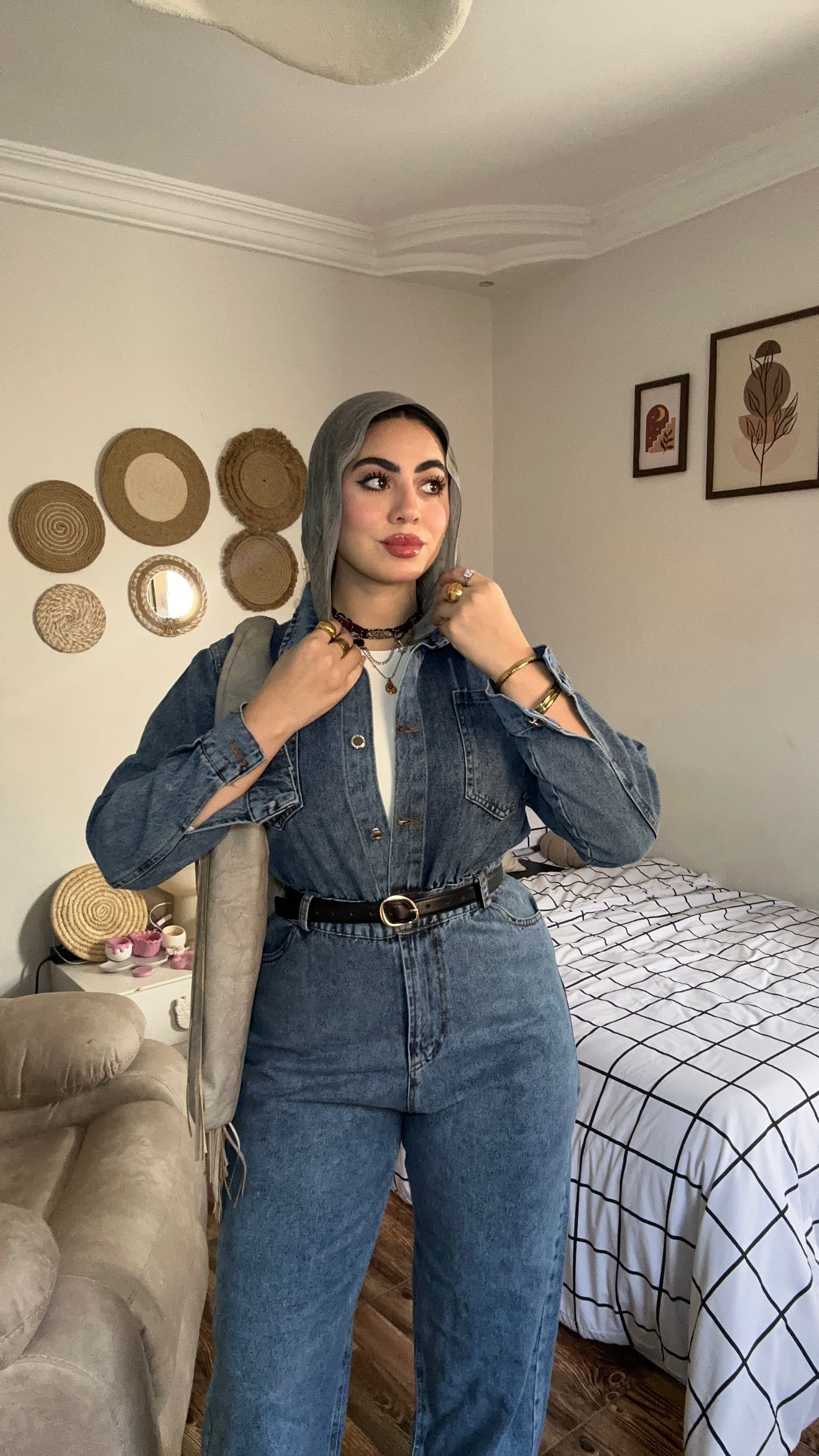 Denim jumpsuit