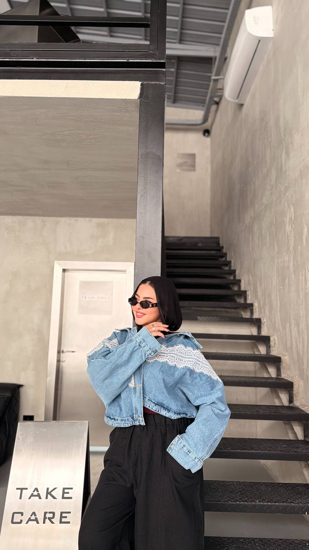 Lace Denim Jacket