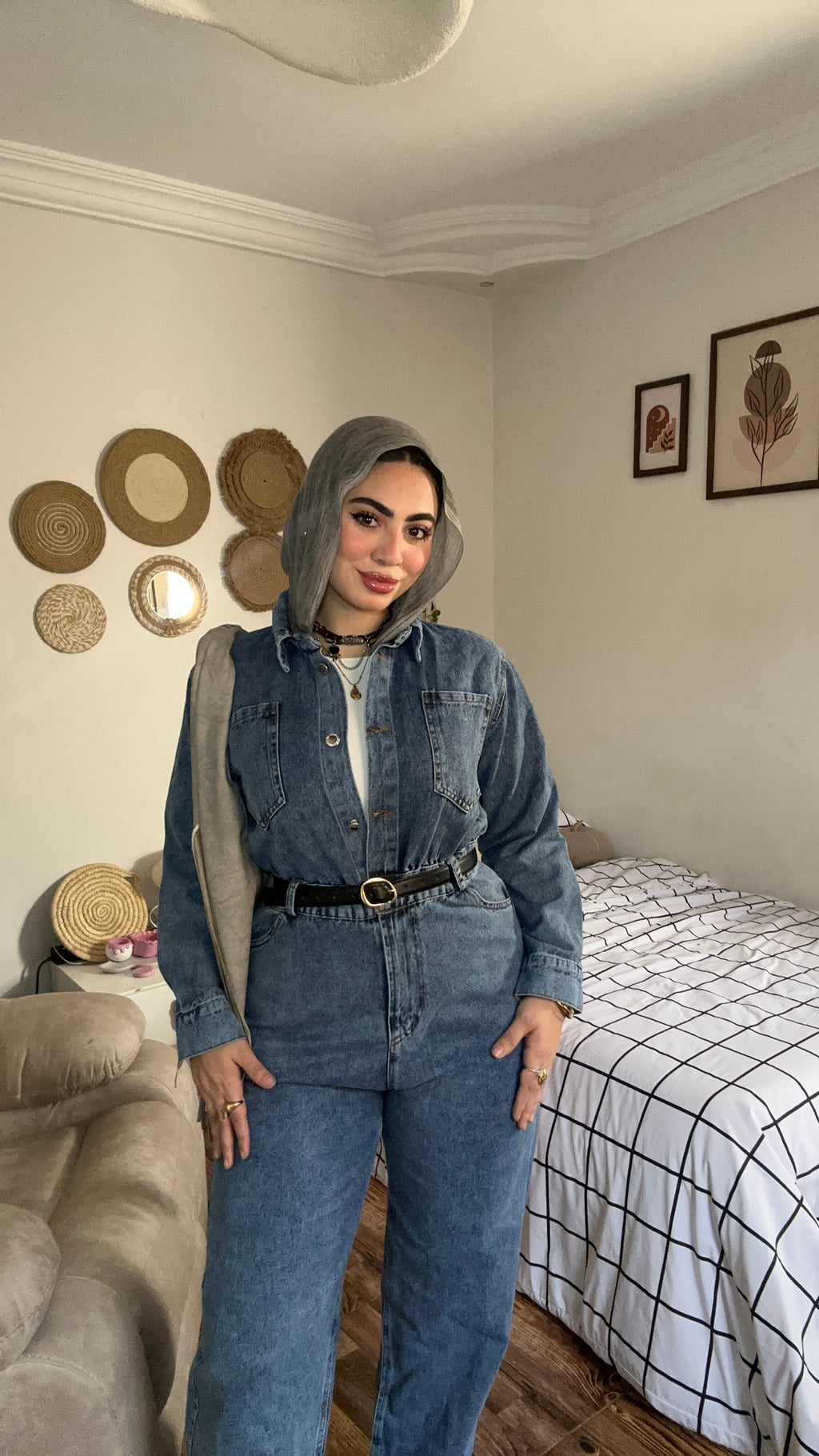 Denim jumpsuit