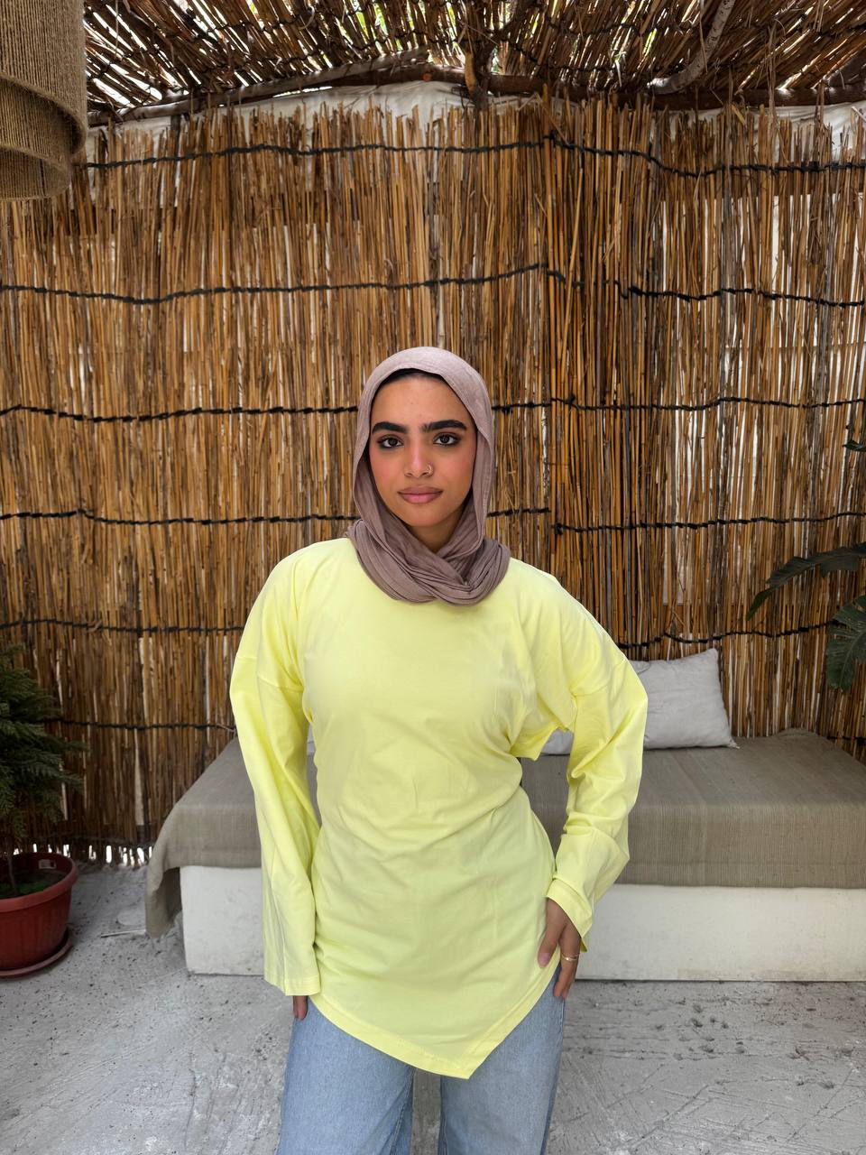 Tie-front T-shirt