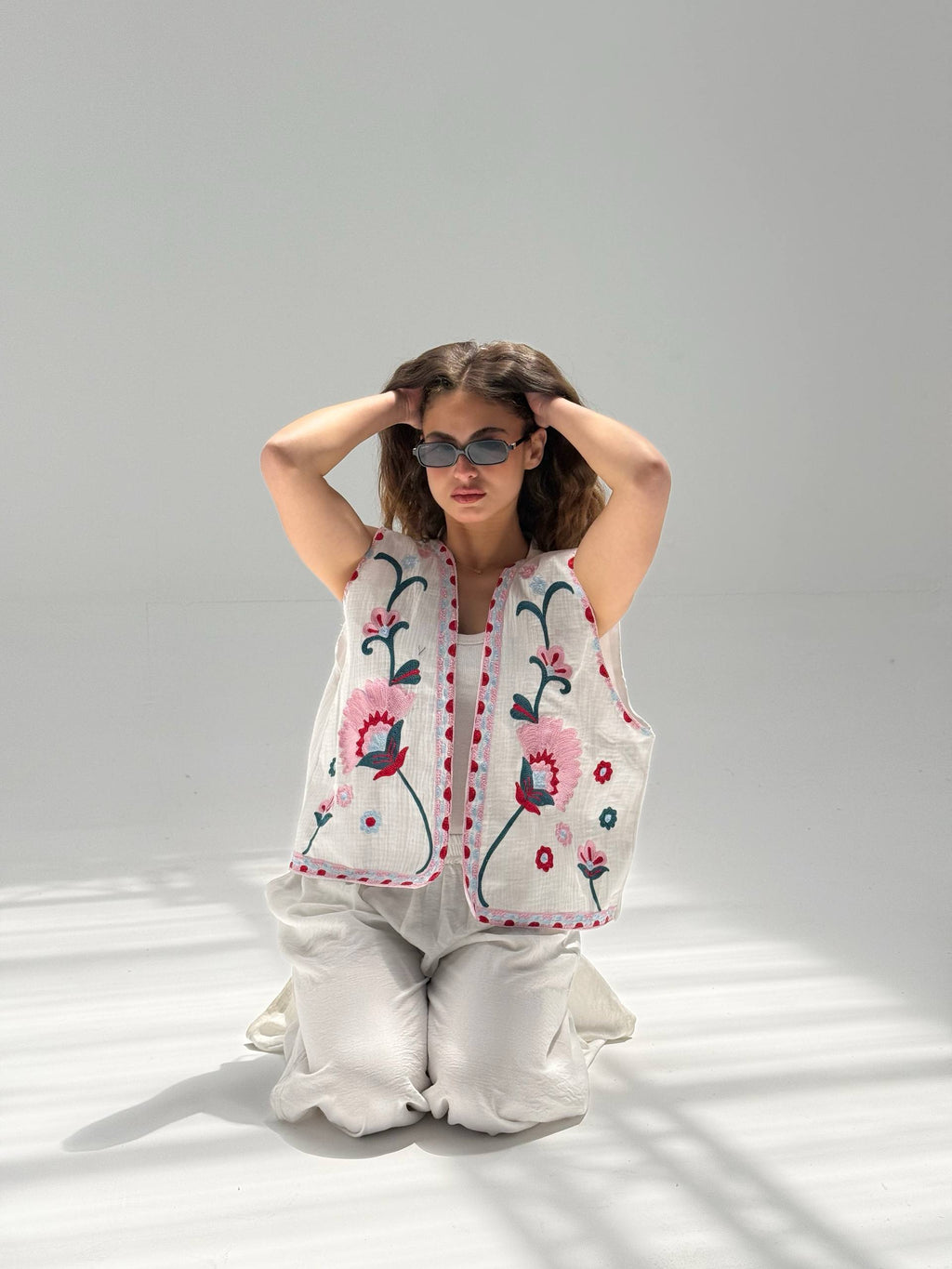 Embroidered top