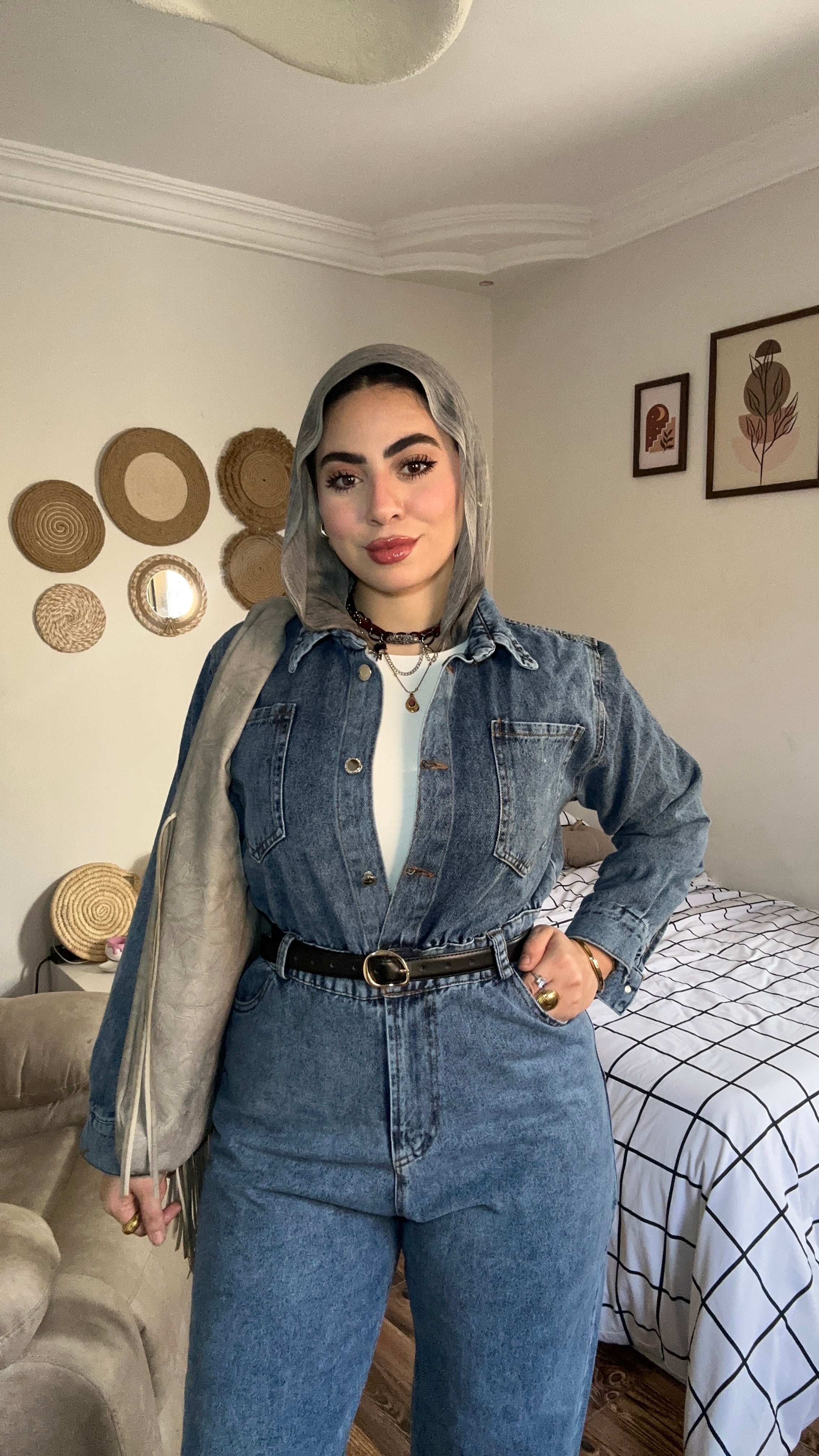 Denim jumpsuit